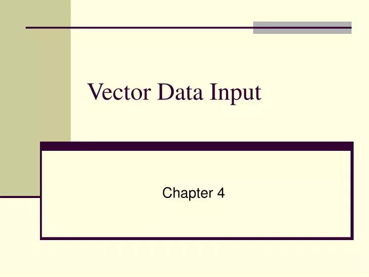 vector data input
