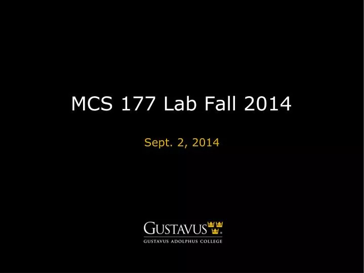 mcs 177 lab fall 2014