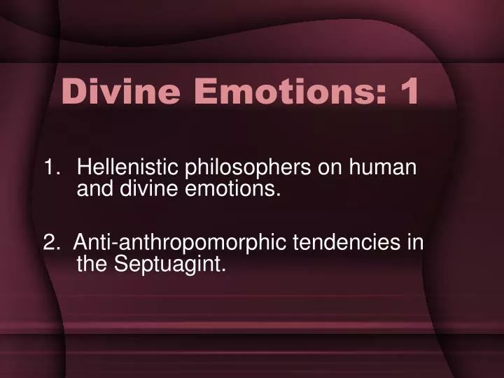 divine emotions 1