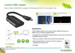 Avantree MHL Adapter