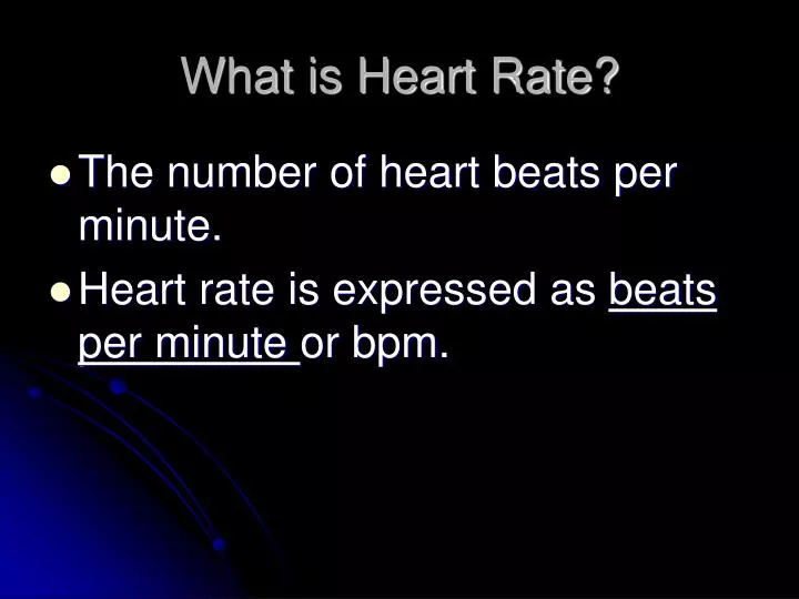 what is heart rate