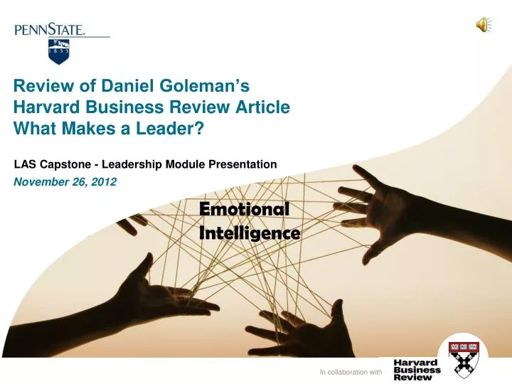 review of daniel goleman s harvard business review article what makes a leader november 26 2012