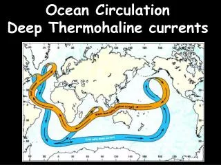 Ocean Circulation Deep Thermohaline currents