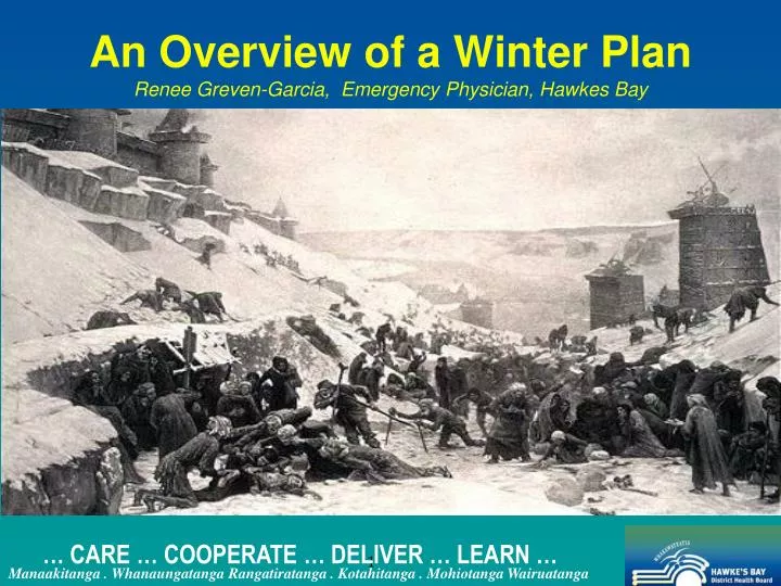 an overview of a winter plan renee greven garcia emergency physician hawkes bay