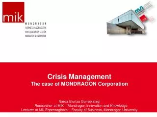 The Mondragon Cooperative Experience