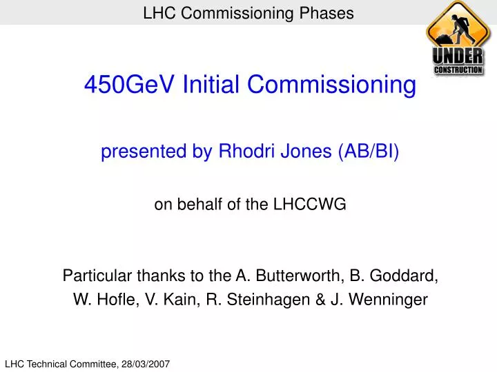 lhc commissioning phases