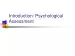 PPT - Introduction to Psychological Assessment of Children PowerPoint ...