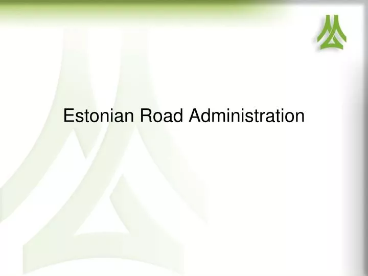 estonian road administration
