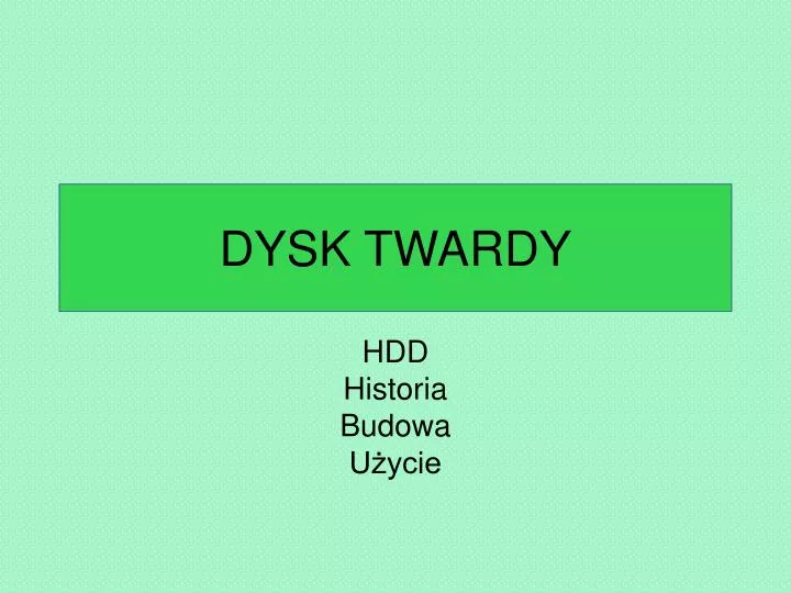 dysk twardy