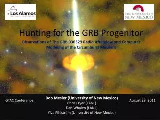 Hunting for the GRB Progenitor