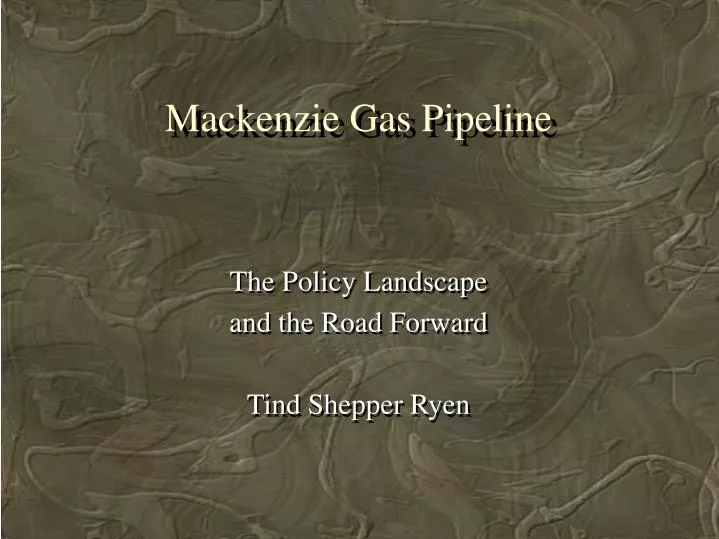 mackenzie gas pipeline