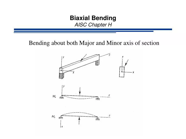 biaxial bending aisc chapter h
