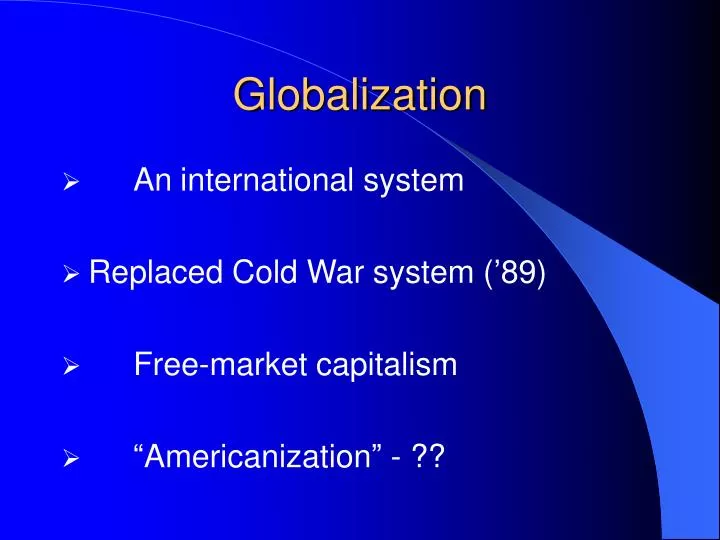 globalization