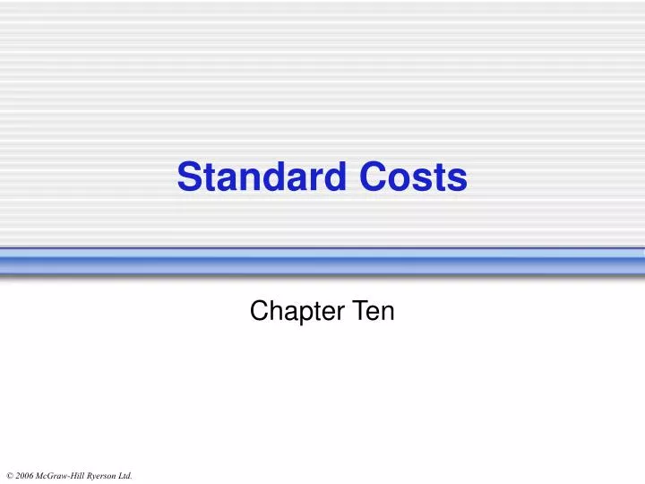 standard costs