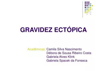 gravidez ect pica