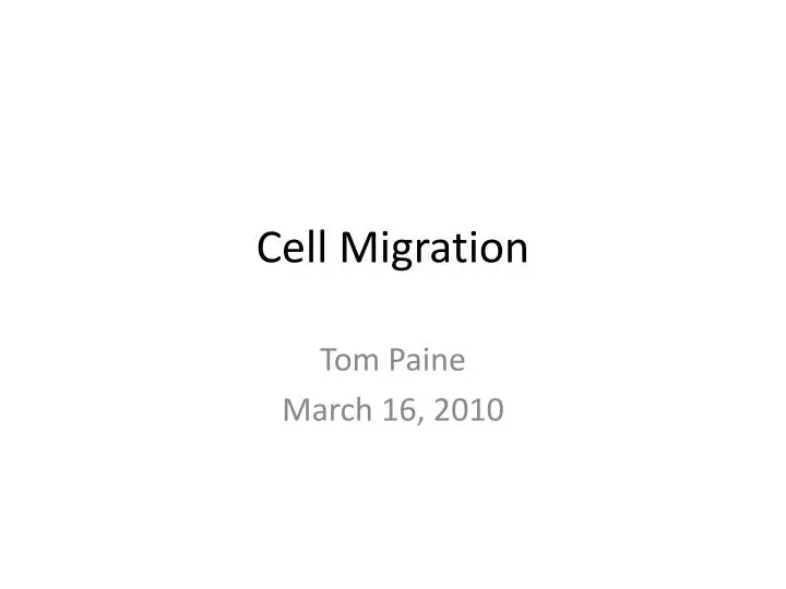 cell migration