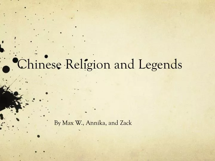 chinese religion and legends