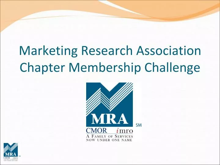 marketing research association chapter membership challenge