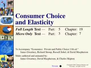 Consumer Choice and Elasticity