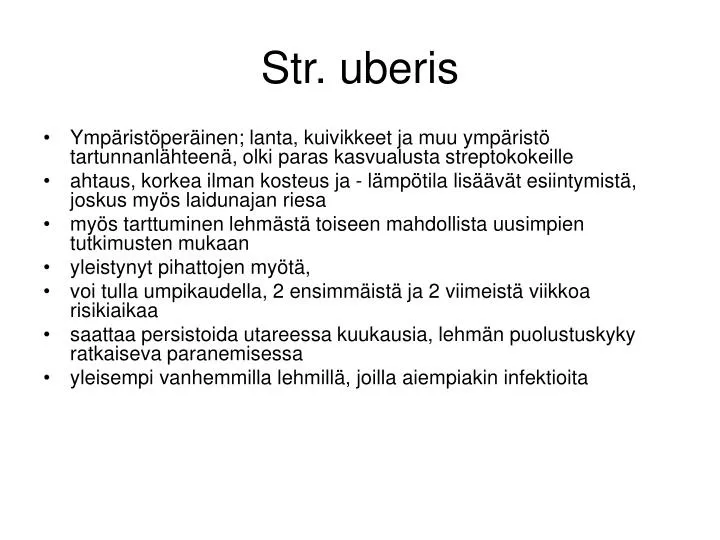 str uberis