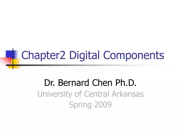 chapter2 digital components