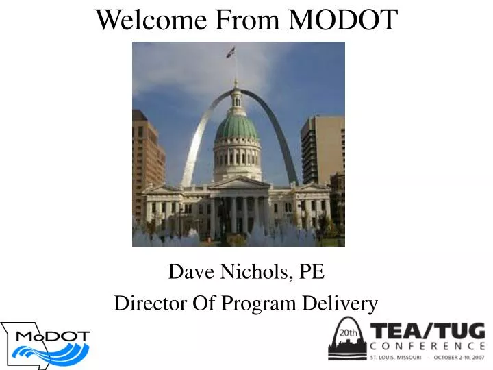 welcome from modot