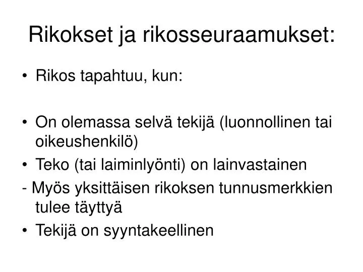 rikokset ja rikosseuraamukset