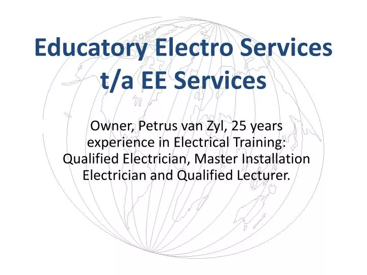 educatory electro services t a ee services