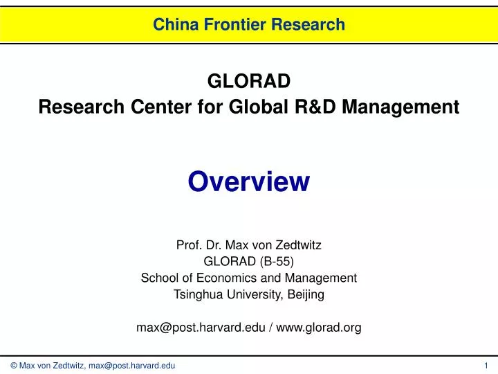 china frontier research