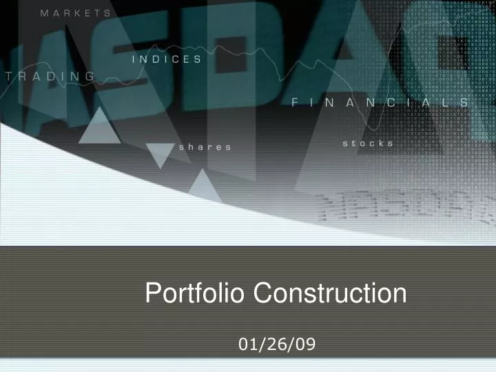 portfolio construction