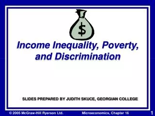 Income Inequality, Poverty, and Discrimination