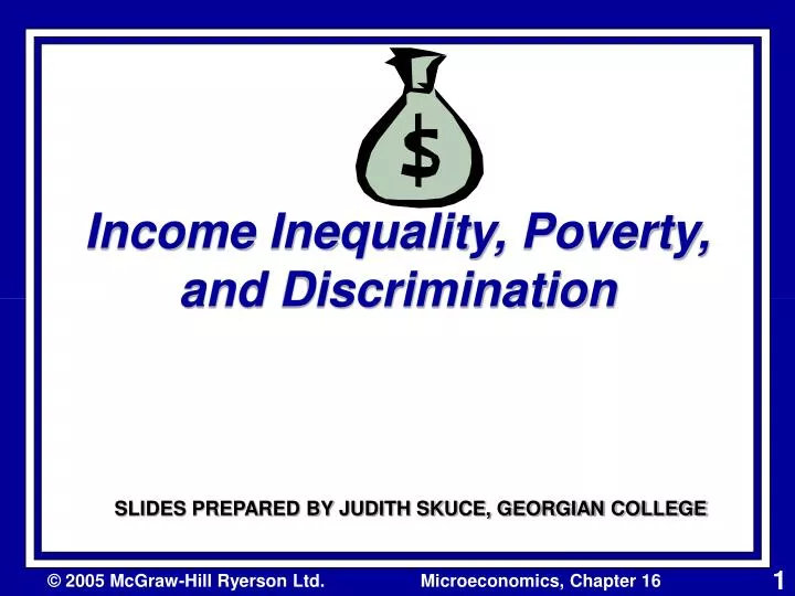income inequality poverty and discrimination