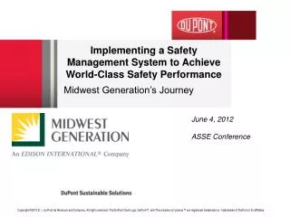 Implementing a Safety Management System to Achieve World-Class Safety Performance