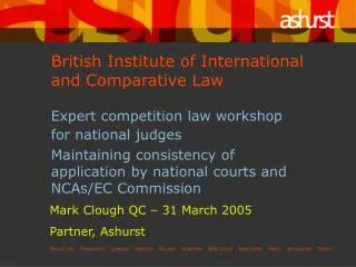 British Institute of International and Comparative Law