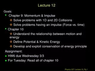 Lecture 12