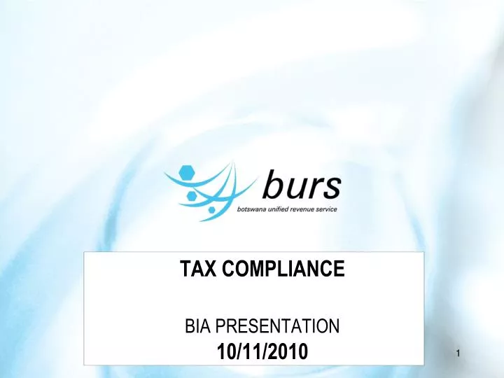 tax compliance bia presentation 10 11 2010