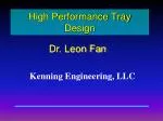 High Performance Tray Design - slide 1