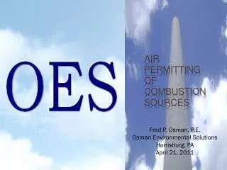 Air Permitting of Combustion Sources