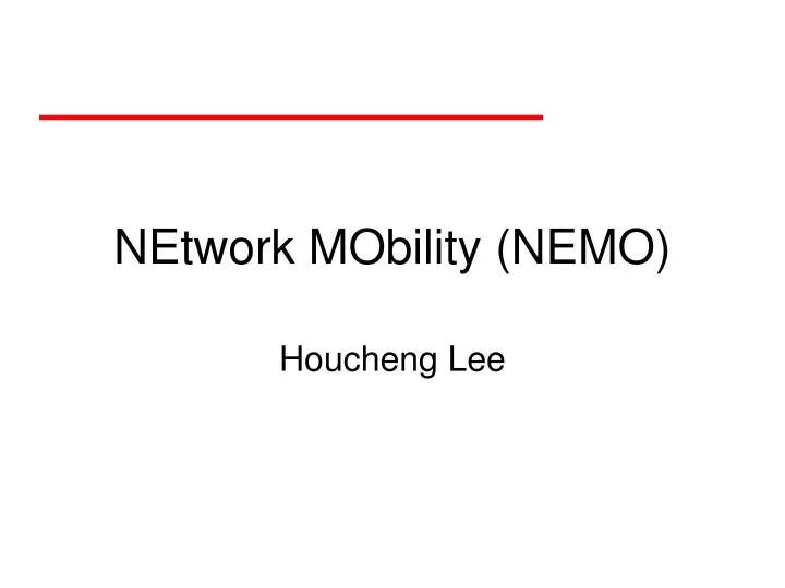 network mobility nemo