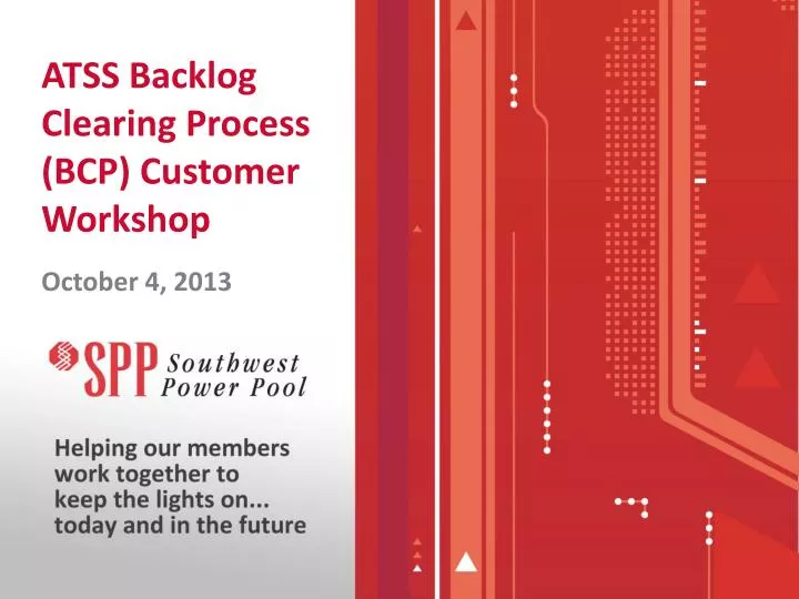 atss backlog clearing process bcp customer workshop