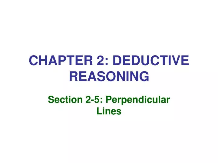 chapter 2 deductive reasoning