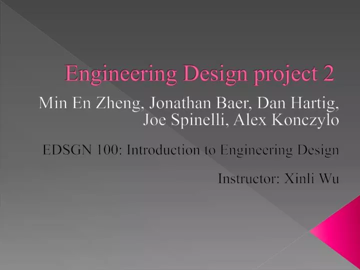 engineering design project 2