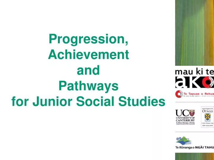 progression achievement and pathways for junior social studies
