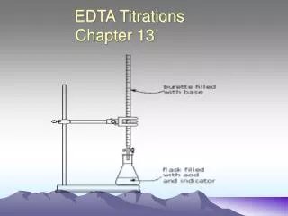 EDTA Titrations Chapter 13