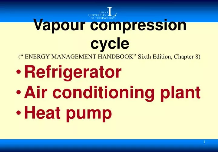 vapour compression cycle