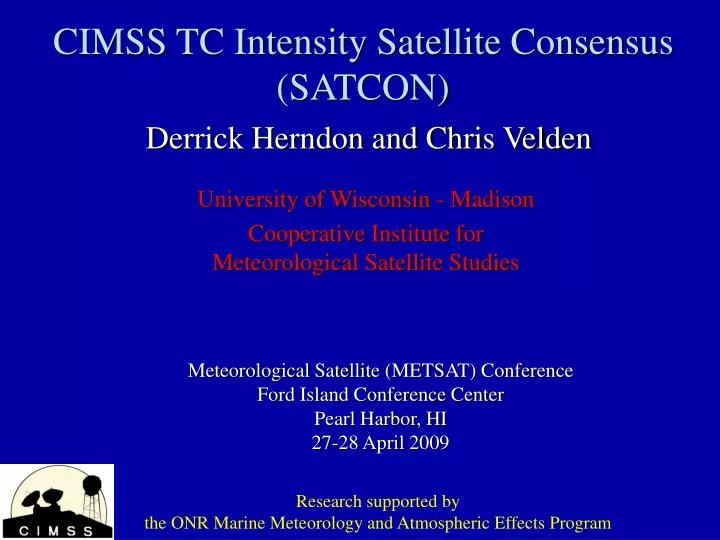 cimss tc intensity satellite consensus satcon