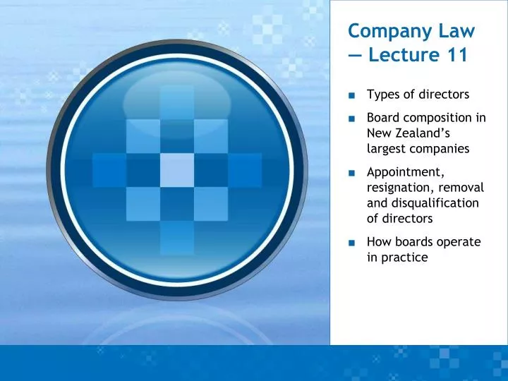 company law lecture 11