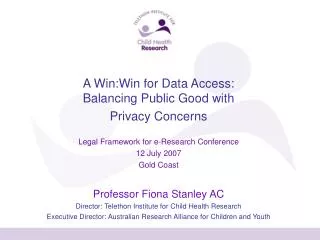 A Win:Win for Data Access: Balancing Public Good with Privacy Concerns