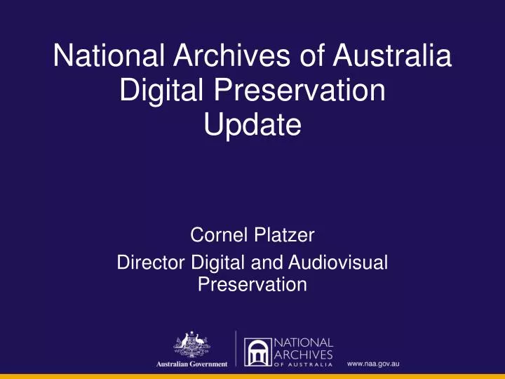 cornel platzer director digital and audiovisual preservation