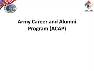 Army Career and Alumni Program (ACAP)